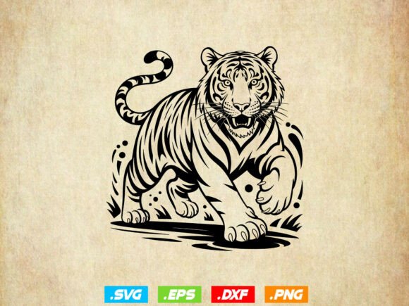 Download Tiger SVG,Tattoo Tiger Vector,Jungle Svg - Jungle svg Collection