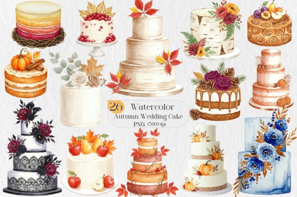 Download Autumn Wedding Cake PNG Clipart - Cake png Collection