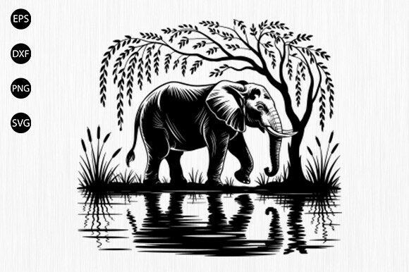 Download Elephant Jungle SVG, Forest Art - Jungle svg Collection