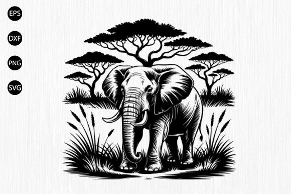 Download Elephant Jungle SVG, Forest Art - Jungle svg Collection