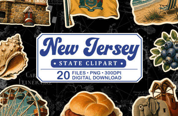 Download New Jersey Vintage Travel Clipart - Travel clipart Collection