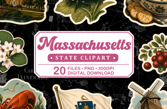 Download Massachusetts Vintage Travel Clipart - Travel clipart Collection