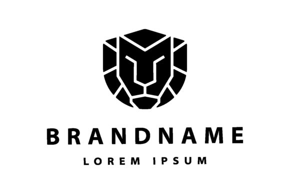 Download Simple Lion Logo Vector Design - Simple Collection