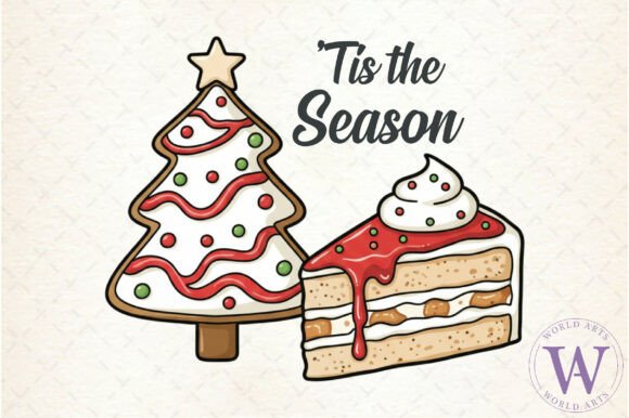 Download Tis the Season Christmas Cake PNG - Cake png Collection