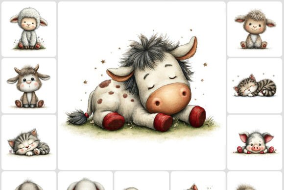 Download Neutral Calming Nursery Animals Clipart - Nursery animals Collection