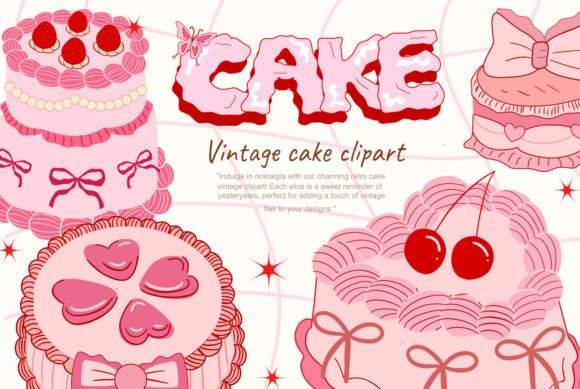 Download Retro Cake Png, Vintage Cake SVG Clipart - Cake png Collection