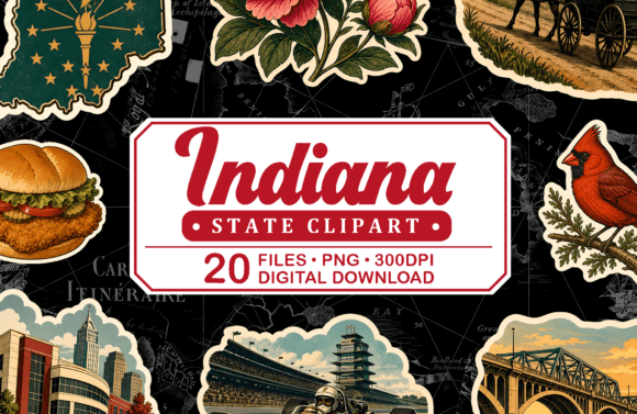 Download Indiana Vintage Travel Clipart - Travel clipart Collection