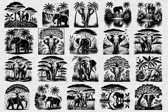 Download Elephant Jungle SVG Bundle, Jungle SVG - Jungle svg Collection