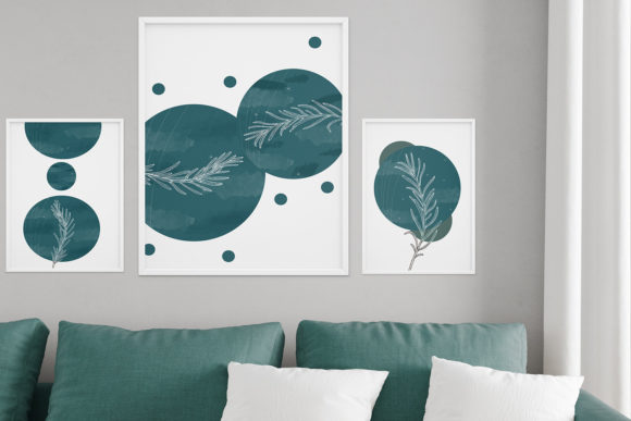 Download Fir Green Wall Art Printables, Set of 3 - Wall art printables Collection