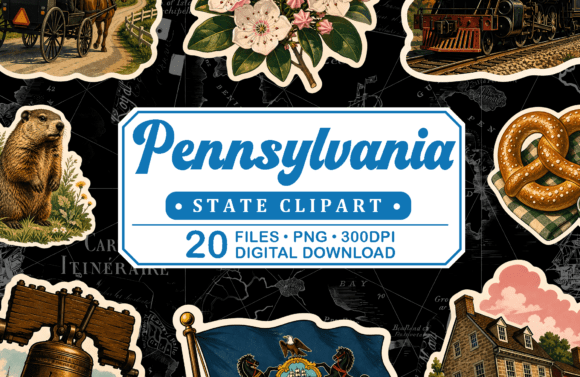 Download Pennsylvania Vintage Travel Clipart - Travel clipart Collection