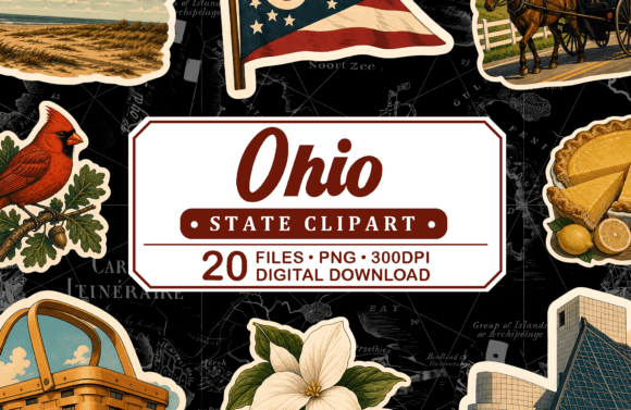 Download Ohio Vintage Travel Clipart - Travel clipart Collection