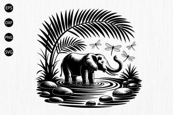 Download Elephant Jungle SVG, Forest Art - Jungle svg Collection