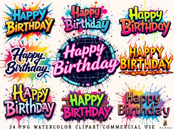 Download Happy Birthday Png Bundle Sublimation - Happy birthday Collection